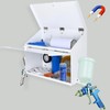 DITKOK White Magnetic Spray Booth Box, Wall Mounted Spray Booth