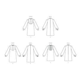 McCall's M8621Y5 Misses' Vintage 1960's Shirtdresses Sewing Pattern Packet, Design Code M8621, Sizes 18-20-22-24-26