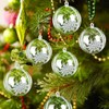 Aurasky Clear Christmas Baubles for Filling, 24 Pieces Fillable Christmas