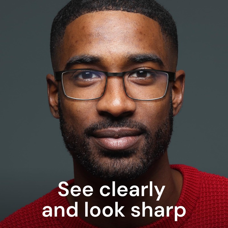 BLS Businessman Rectangular Reading Glasses - Professional Durable Readers -