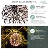 Elf Logic 3 Pack 12” Outdoor/Indoor LED Christmas Light Balls.