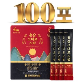 Punggi Ginseng Agricultural Cooperative Hwangpungjeong Hongsam Stick 100 / 풍기인삼농협 황풍정 홍삼그대로 스틱100
