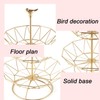 MINIDUO Wrought iron 3 Tier Fruit Tray Fruits Desserts Candy