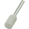 TRUSCO FT0508-W Ferrule Crimp Terminals with Insulated Sleeves, 0.5-8, 100 Pieces