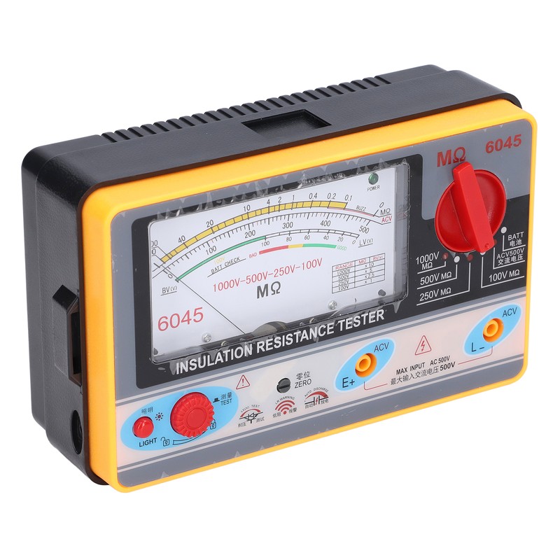 TY6045 Insulation Resistance Tester Portable High Accuracy Megohmmeter 1000V 5MΩ2000MΩ