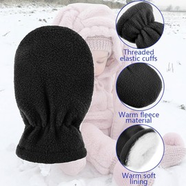 Baby Gloves Newborn Mittens Baby Winter Baby Gloves Wool 2 Pairs Keep Warm and Protect From Cold
