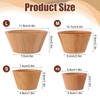 BOXOB 4pcs Wood Rim Cone Pottery Tool Set, 4 Sizes