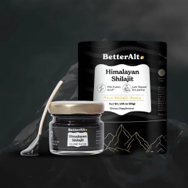 Betteralt Resina Pura Shilajit Del Himalaya De Alta Potencia Para Hombres Y Mujeres 75 Porciones 30 G Para Refuerzo De Energa Y Apoyo Inmunolgico 85  