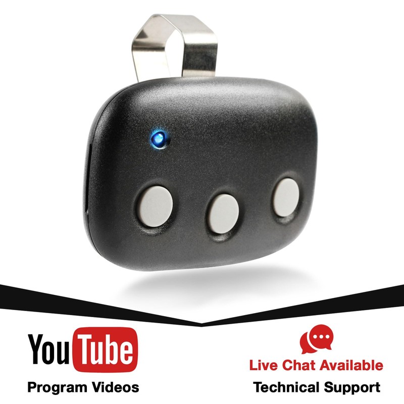 Garage Door Remote for Linear Megacode MCT-3 DNT00089 (3 Button)