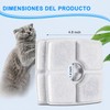 10 Pcs Filtros para Fuentes para Gatos Cuadrada de 84