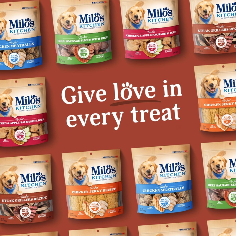 Milo's Kitchen Homestyle Dog Treats, Steak Grillers, 10 Ounce, High