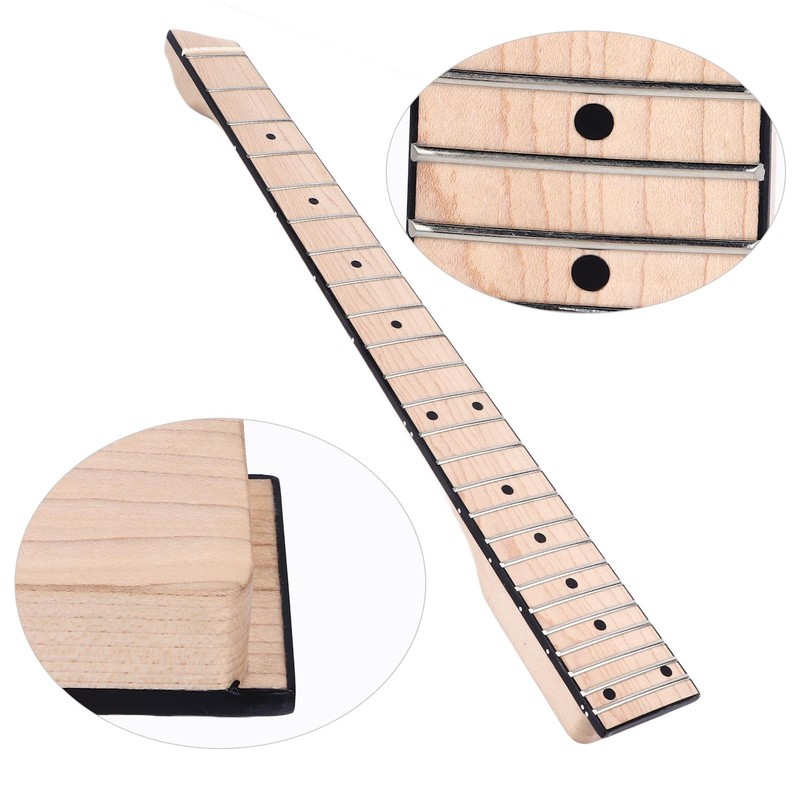Headless 25 Fret Fingerboard Headless Maple Wood Electric Guitar Neck