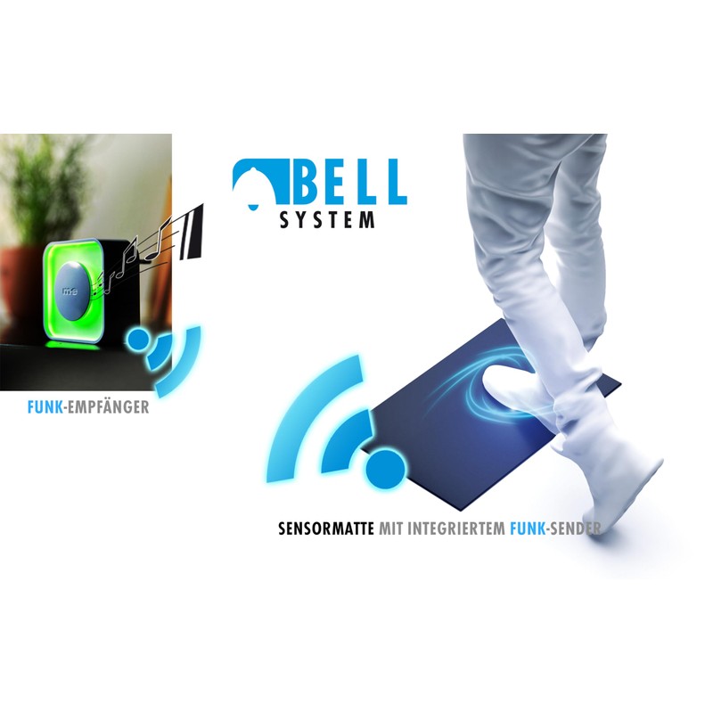 m-e Wireless Sensor Mat with Bell Receiver for Socket |