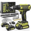 Cordless Drill, 20V MAX Power Drill Set with Dual Power