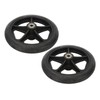 2pcs Replacement Wheel Professional Black Safe PU Front Wheel Accessory