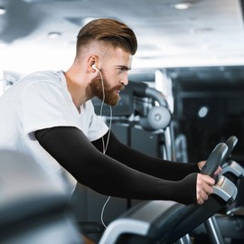 Arm Sleeves Men UV Protection, Cooling Sun Sleeves,Perfect for Gardening with Thumb Holes