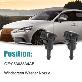 ACROPIX 05303834AB Windshield Window Washer Sprayer Nozzle Fit for Jeep Patriot - Pack of 2