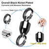 QISHUO Ball Rolling Bearing Swivel Saltwater High Strength Fishing Swivel