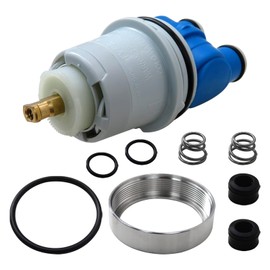 XSPANDER New Shower Cartridge Repair Kit,RP19804 Shower Cartridge + RP22734 Bonnet Nut ingle Handle Shower Faucets Part Fit for Delta Monitor 1300/1400 Series