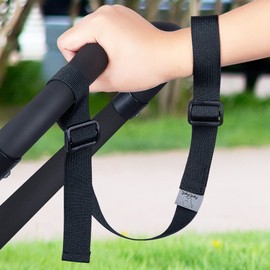 Safe is Safe! Length-adjustable pram safety strap for the wrist (black + reflector)