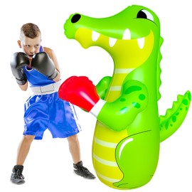 SUNSHINEMALL Punch Bag for Children Boxing Dummy Inflatable Cool Fun Toy for Boys Sports Gifts Outdoor Activities Yard Games
