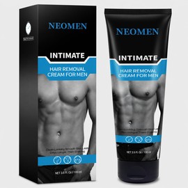 NEOMENTDG Depilatorio Sin Dolor, Impecable Para Áreas Íntimos/Privadas - Crema Calmante Para Cabello Masculino No Deseado, Adecuada Para Todo Tipo De Piel Negro