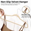 TechZoo 50 Pack Premium Quality Velvet Hangers, Anti-Slip, Heavy Duty,