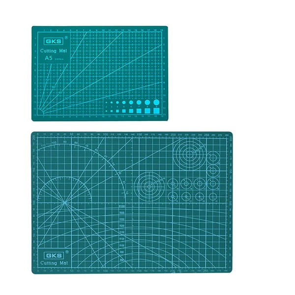 2pcs Self-Healing Cutting Mat(1*A4,1*A5), CESTLAVIE 5-Ply PVC Double Sided Long