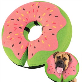 Gimars XL Inflatable Dog Cone Alternative After Surgery, Soft Dog Neck Donut Recovery Cone Collar, E Collar and Elizabethan Collar Alternative for Large X-Large Dogs