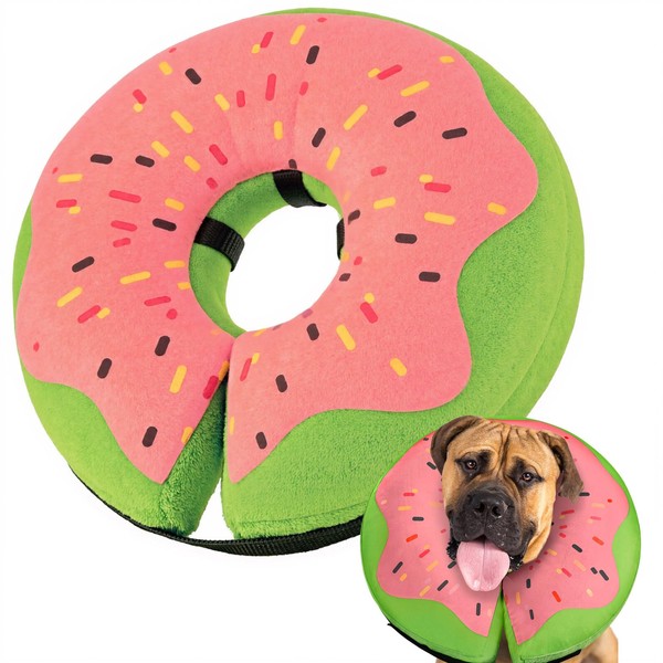 Gimars XL Inflatable Dog Cone Alternative After Surgery, Soft Dog