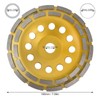 Diamond Cup Grinding Wheel Double Row Concrete Masonry Granite Grinding
