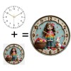 Library Silent Wall Clock 30x30cm Round Glass for Quiet Spacessheet
