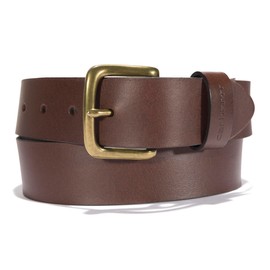 Carhartt Men's Big and Tall Casual Belts, Available in Multiple Styles, Colors & Sizes, Bridle Leather Classic Buckle (Brown), 46