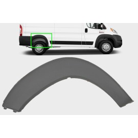 MJD AUTO PARTS FIT DODGE RAM PROMASTER 2014-2018 RIGHT REAR MOLDING WHEEL TRIM FENDER FLARE