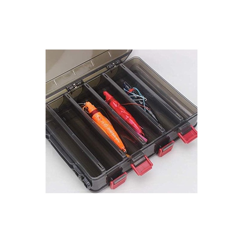 10/14 Compartments Double-Sided Fishing Lure Hook Tackle Box Visible Hard