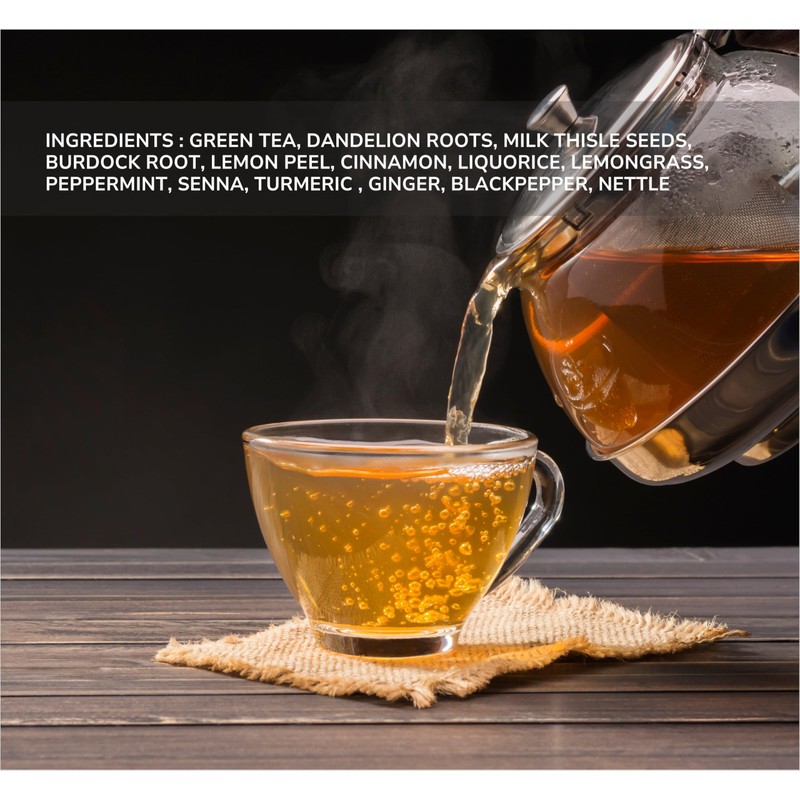 Natural Green Tea, Dreamy Dandelion Herbal Green Tea Blend with