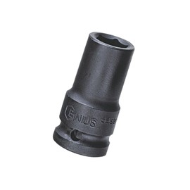Genius Tools 1/2" Dr. 21mm Semi-Deep Thin Wall Impact Socket (CR-Mo) - 445221