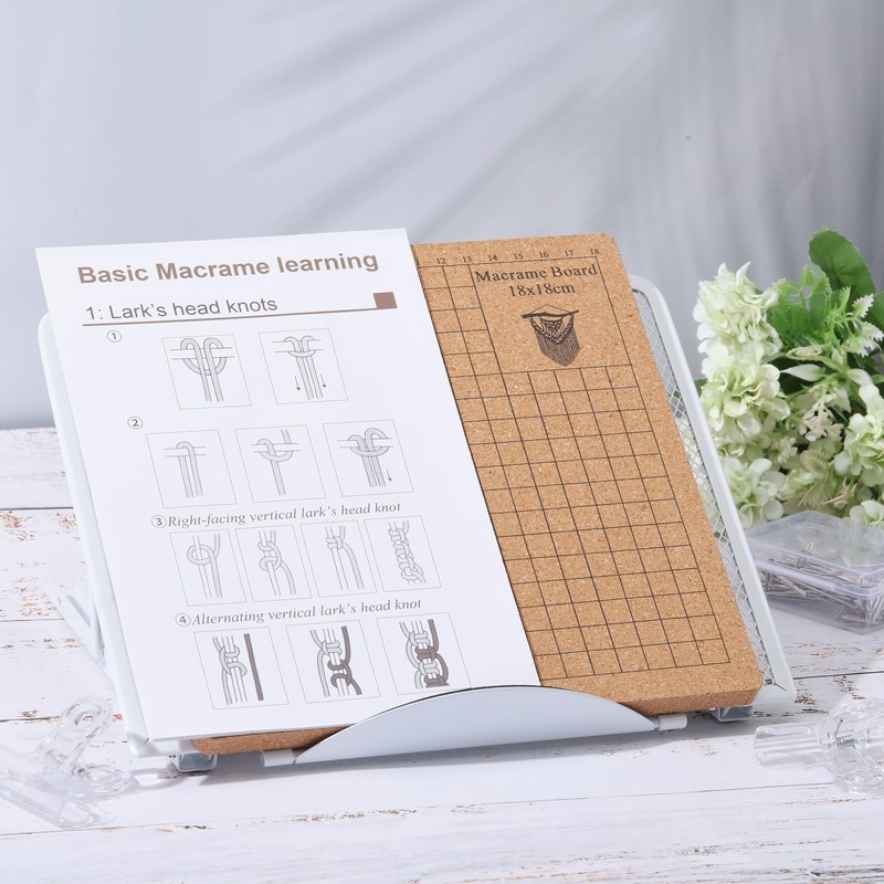 FREEBLOSS 8 x 8 inch Macrame Board Set, Macrame Board