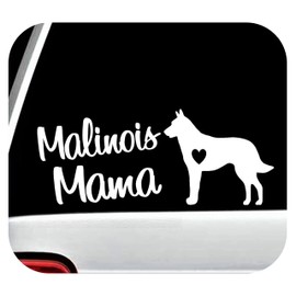 Malinois Mama Decal Sticker for Car Window 8 Inch BG 165