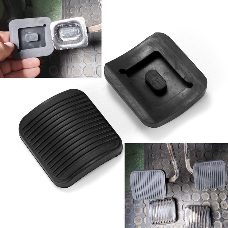Opuiue 2PCS Brake and Clutch Pedal Pad, Anti-Slip Rubber Pedal