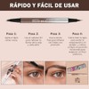 Erinde Lápiz Líquido para Cejas Doble Punta, Perfilado Preciso, 1