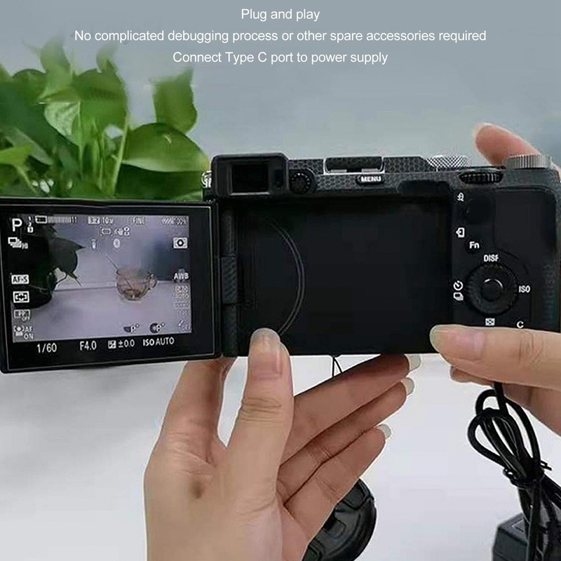 Camera Dummy Battery Pack USB C Digital External Power Fully