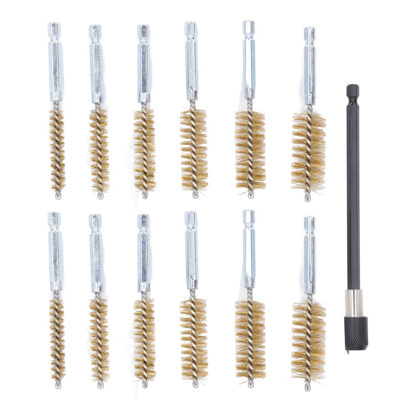 13 Pcs Bore Brush Set 8mm 10mm 12mm 15mm 17mm