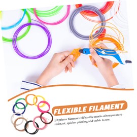 CIYODO 10pcs High Temp Abs Refill 3D Printer 1.75mm for 3D Printing Dimensional Accuracy Tough (5 Meters/roll)