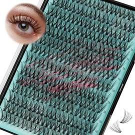 AMZGIRL LASH Lash Clusters Wispy 280PCS Eyelash Extension 30D Cluster Lashes Individual Lashes DIY Lash Extension Natural Look Cluster Eyelash Extensions Soft False Eyelashes at Home for Beginners(16mm)