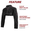 LeaSeek Leather Welding Cape Sleeve,Heat Flame Resistant Welder's Jacket for