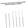 Artibetter 200pcs Dishwasher Protector White shelfs rerack Cover caps for
