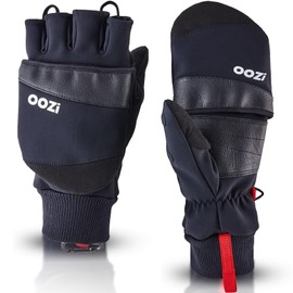 OOZi Winter Gloves for Men and Women, Touchscreen Gloves, Warm Windproof Work Gloves for Hiking, Running, Cycling, Car Trips (Black, M)