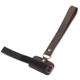 Asterom Handmade Leather Cane Strap - Stylish Wrist Strap for Canes and Walking Sticks (Brown)