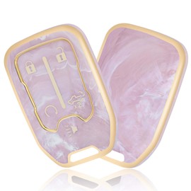 YALNORVA for GMC Chevy Key Fob Cover, Key Fob Case Cover Fits for GMC Sierra Acadia Terrain 2500hd 1500 3500hd Yukon Chevy Silverado Suburban Car Accessories Smart Key